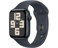 Apple Watch SE 2 44/Czarne Aluminum/Czarny Pasek Sportowy M/L GPS - 1278021 - zdjęcie 1